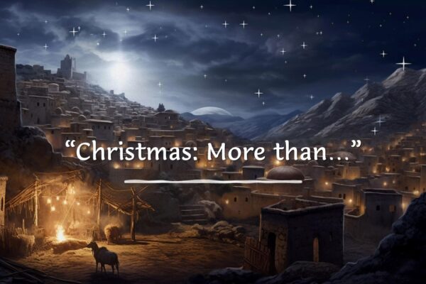 “Christmas:  More than…” Humble Obedience